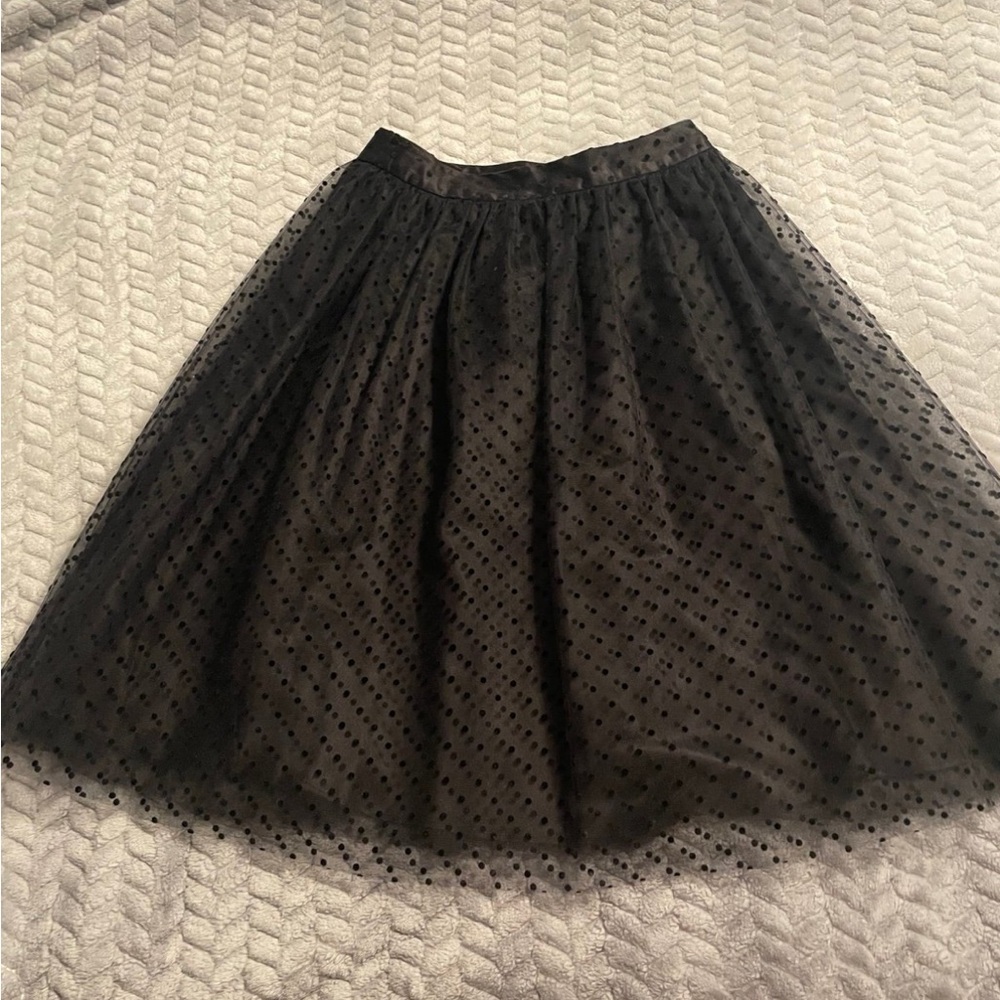 Elegant Black Tulle Skirt